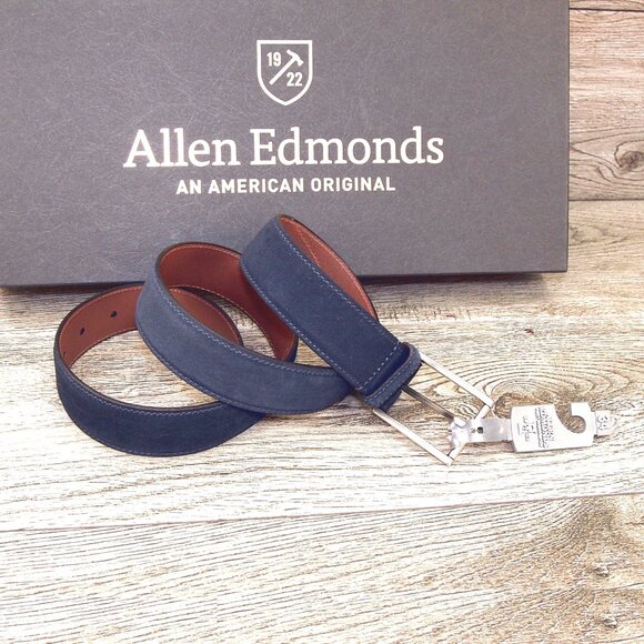 * NIB * $443 Allen Edmonds NOMAD 12 D + Matching Belt 34 - Navy * add $15 Trees main image 13